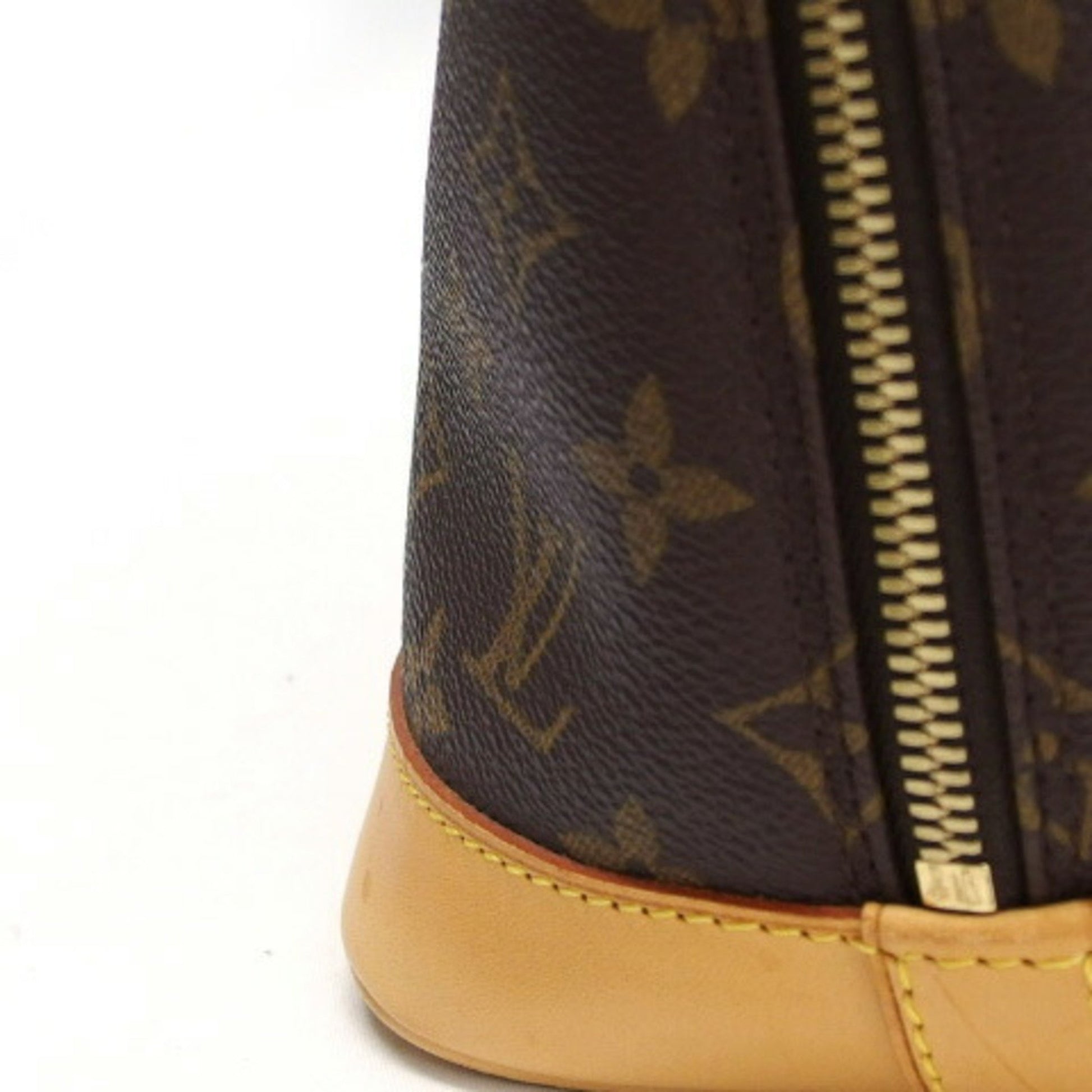Louis Vuitton Alma, Brown, Canvas, handbag