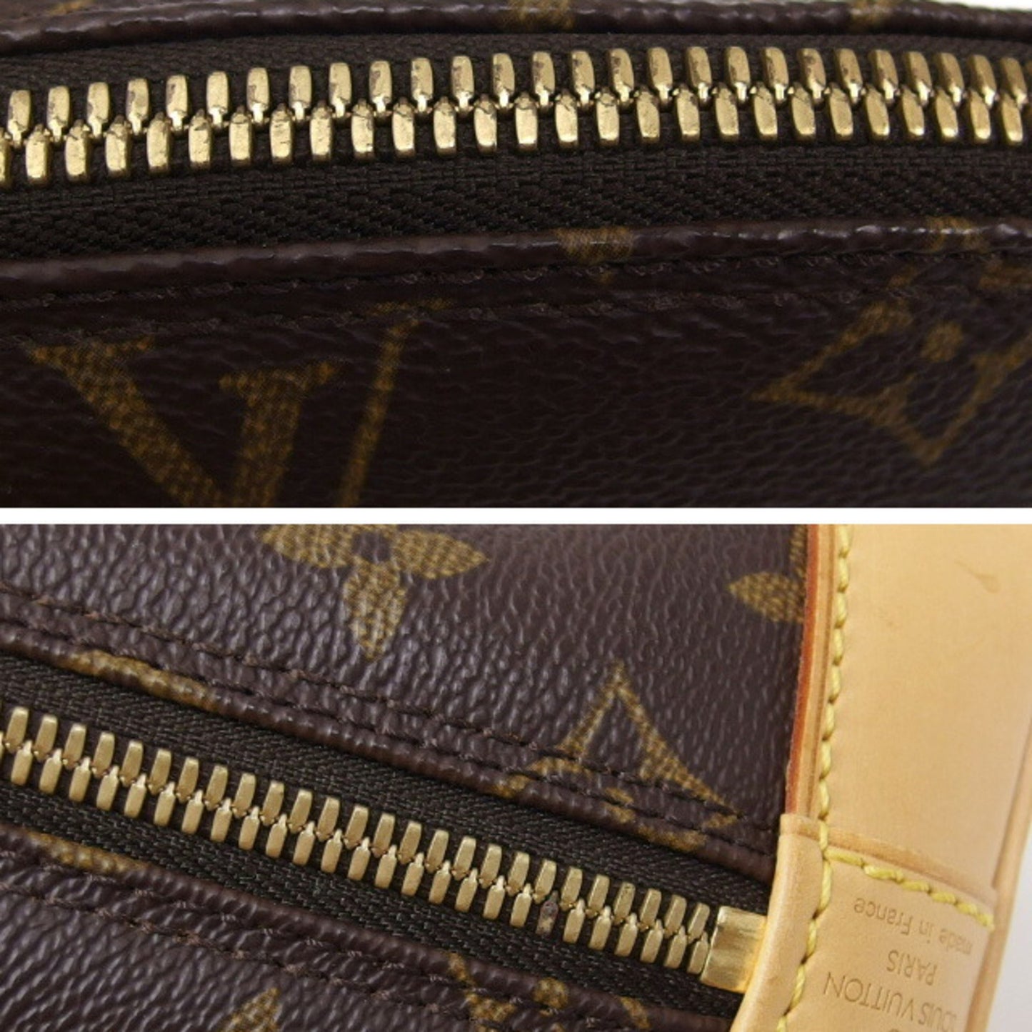 Louis Vuitton Alma, Brown, Canvas, handbag
