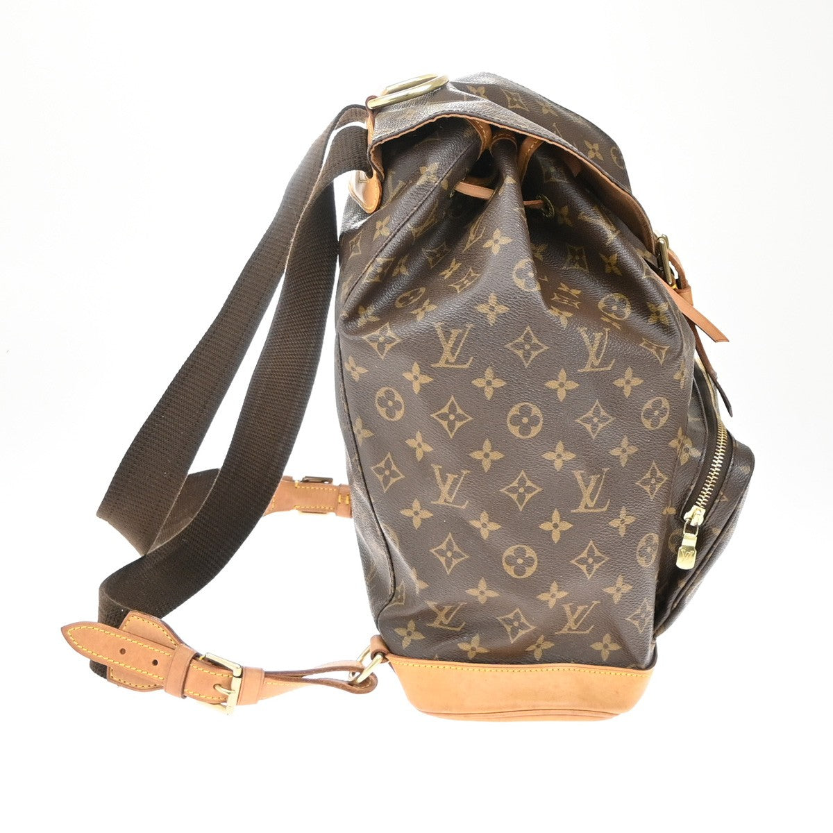 Louis Vuitton Montsouris Backpack Monogram Canvas, BROWN, CANVAS, Backpack