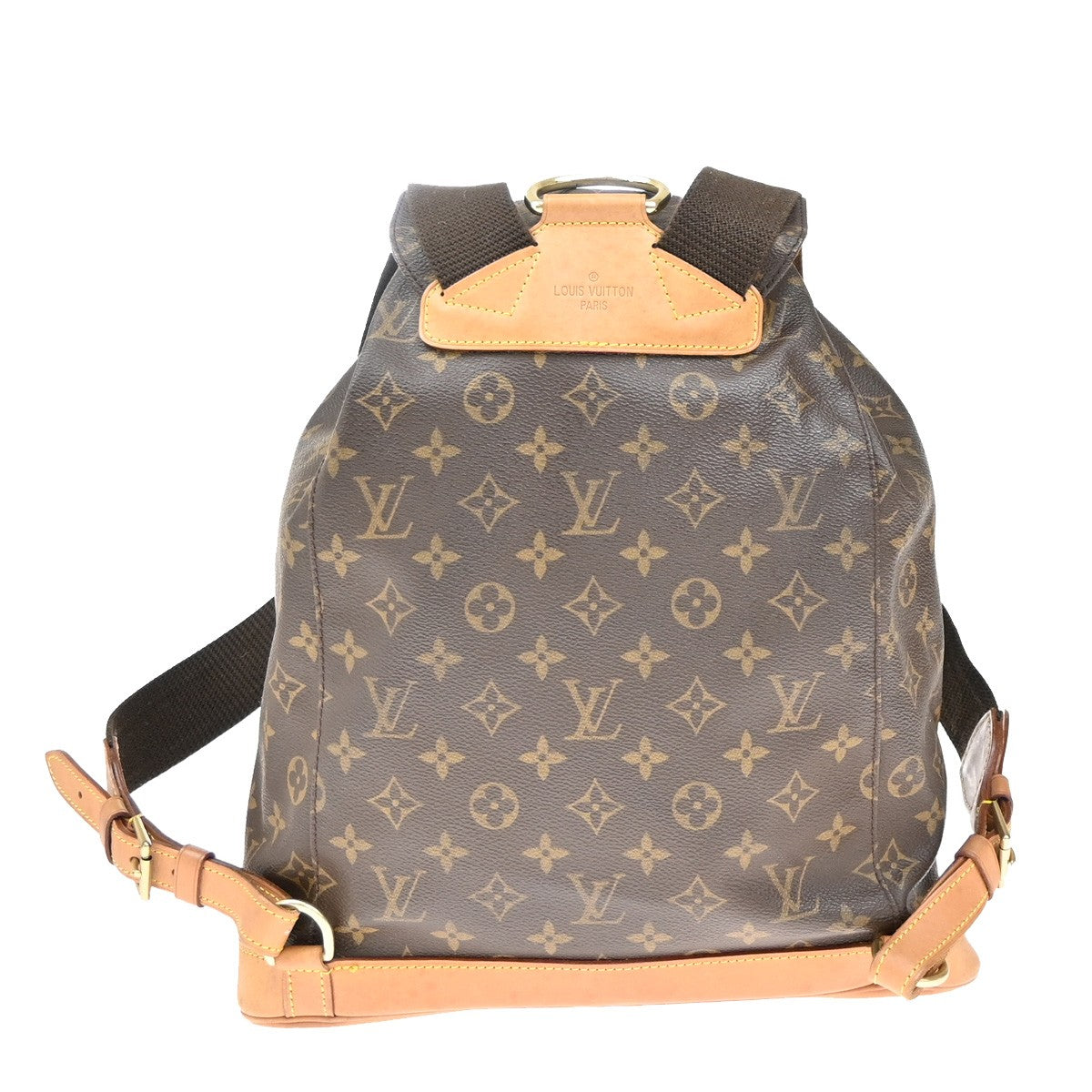 Louis Vuitton Montsouris Backpack Monogram Canvas, BROWN, CANVAS, Backpack