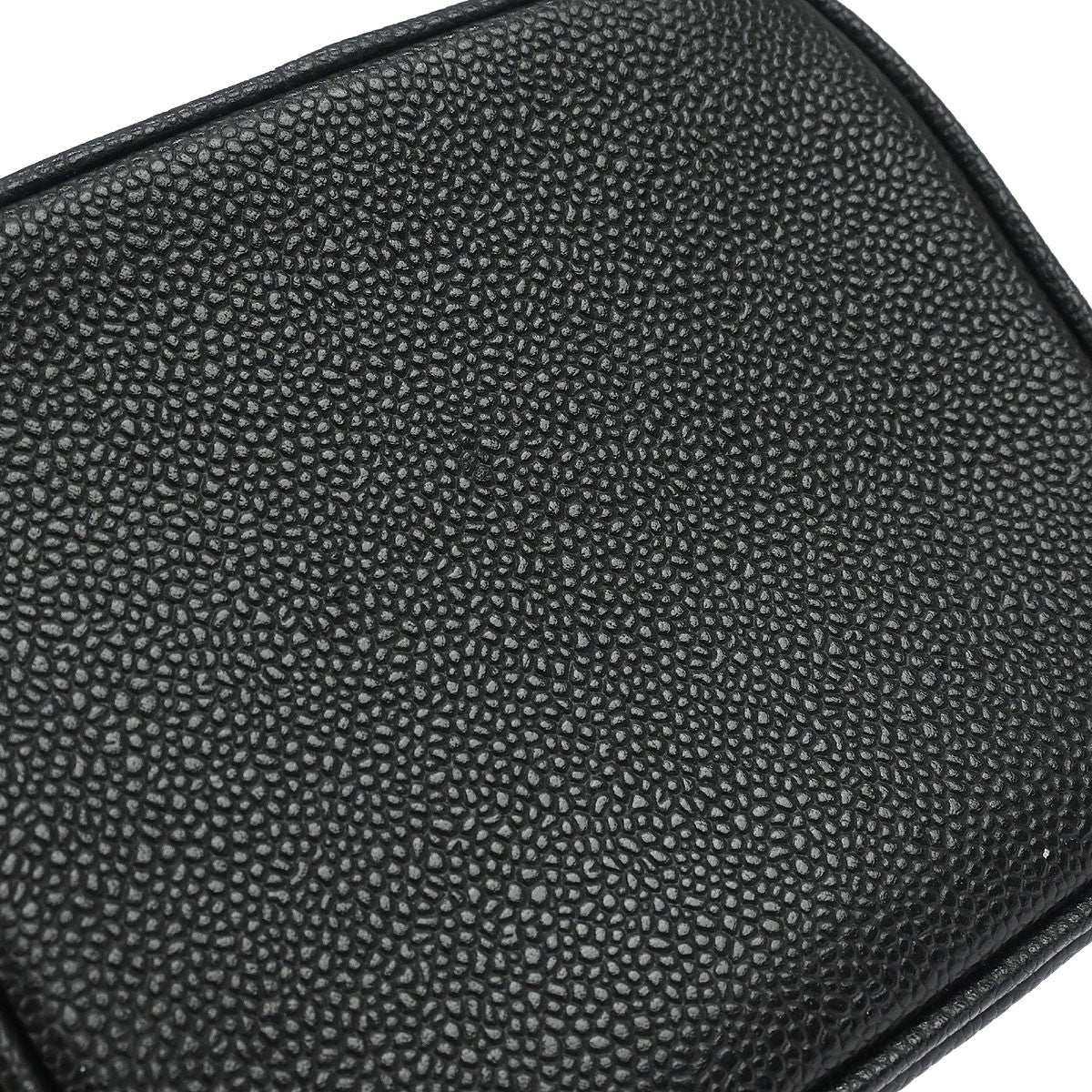 Chanel Vintage Timeless Cosmetic Case Caviar, Black, Leather, Handbag