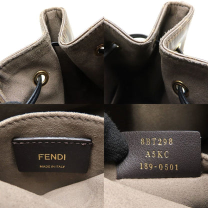 Fendi Mon Trésor, Brown, Canvas, shoulder