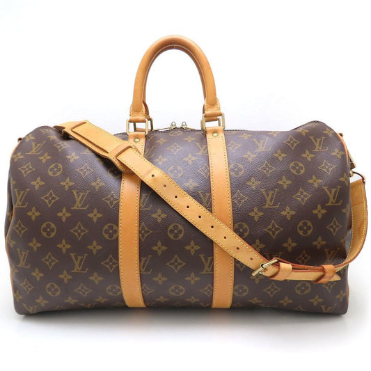 Louis Vuitton Keepall Bandouliere 45, Brown, Canvas, travel