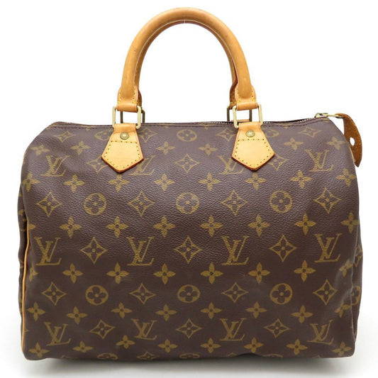 Louis Vuitton Speedy 30, Brown, Canvas, handbag