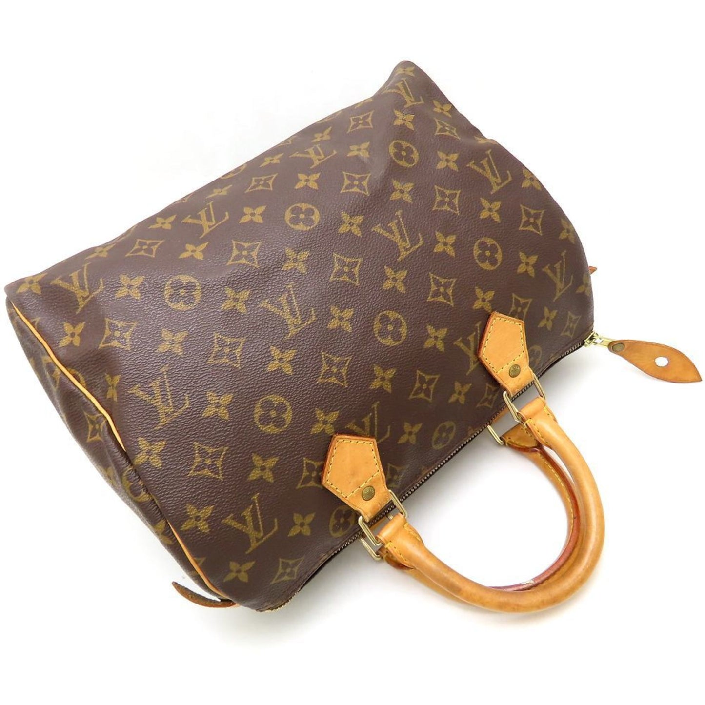 Louis Vuitton Speedy 30, Brown, Canvas, handbag
