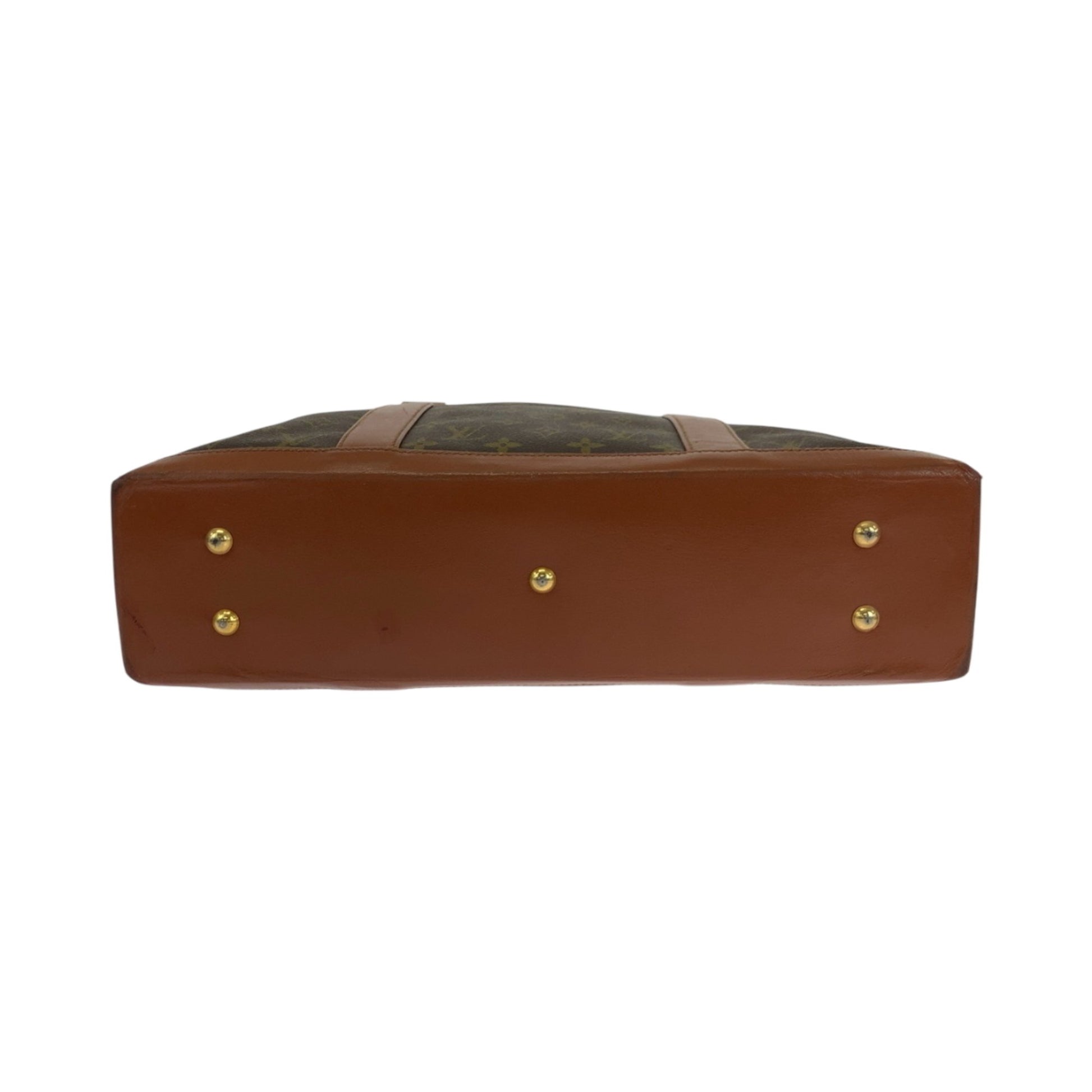 Louis Vuitton Weekend PM, Brown, Canvas, tote