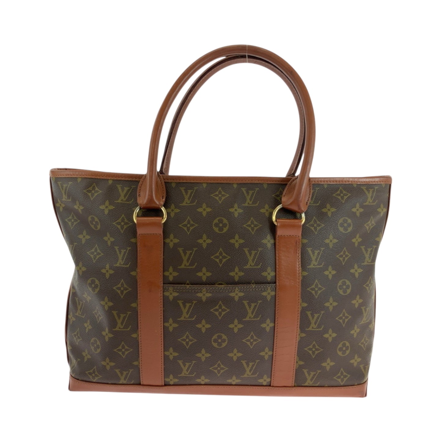 Louis Vuitton Weekend PM, Brown, Canvas, tote