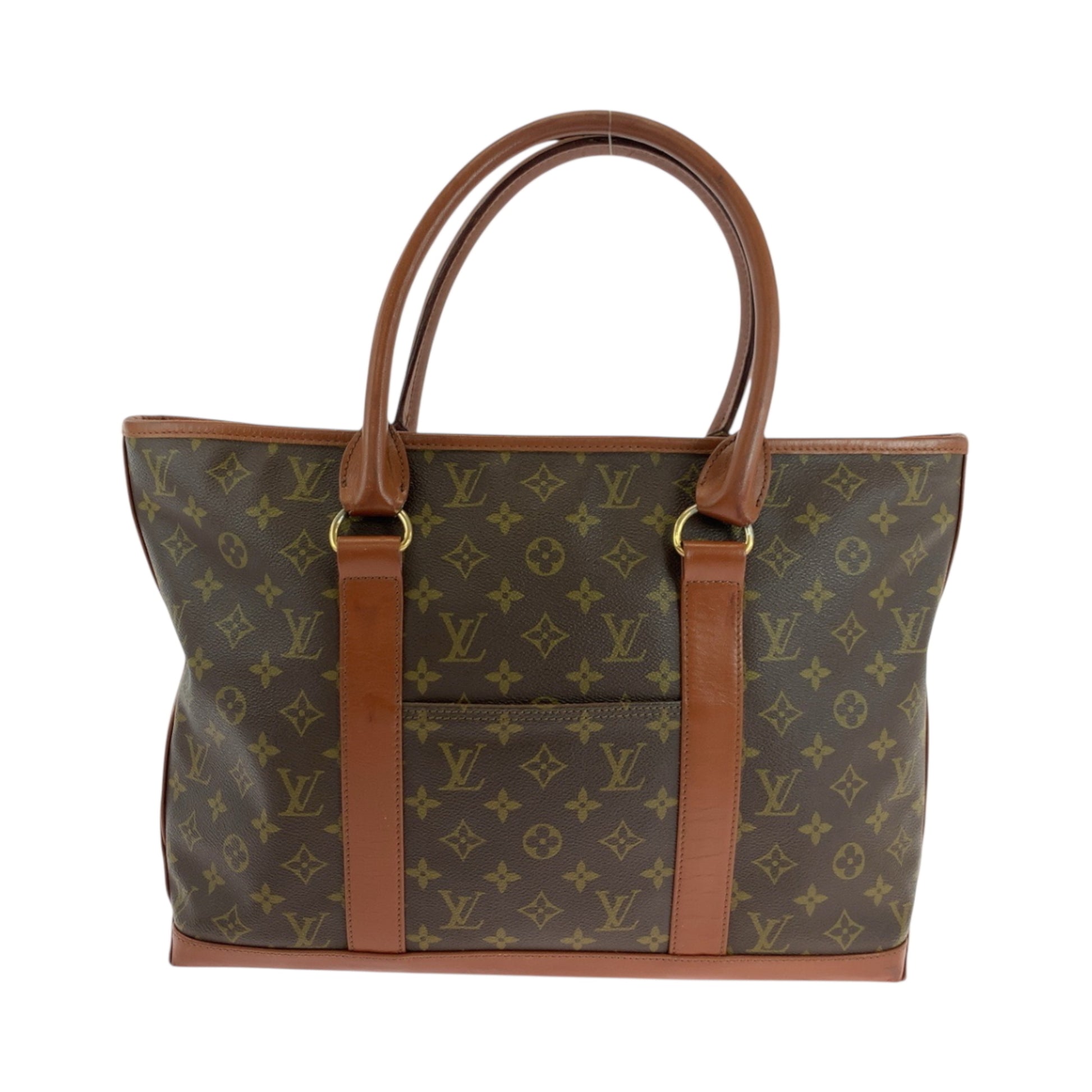 Louis Vuitton Weekend PM, Brown, Canvas, tote