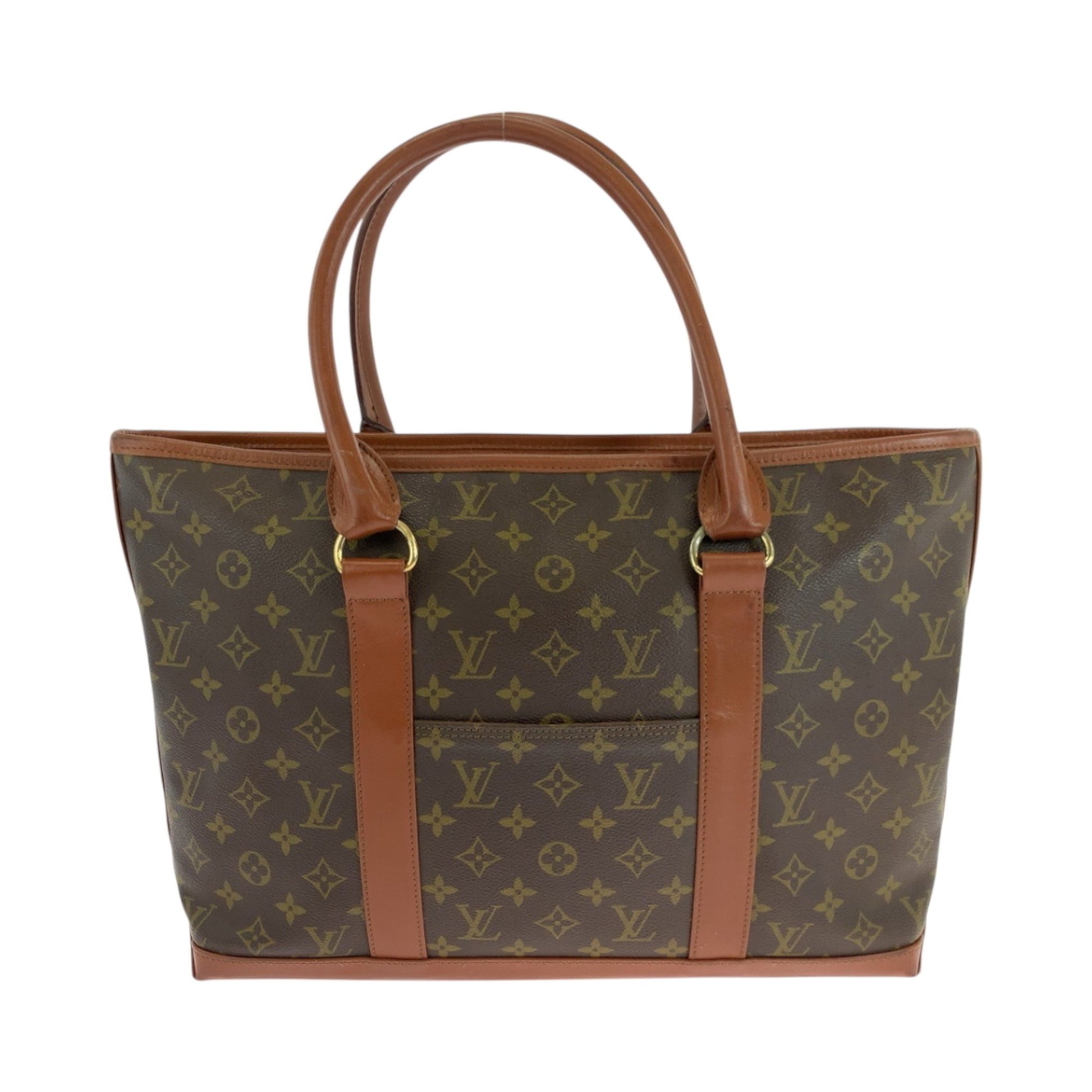 Louis Vuitton Weekend PM, Brown, Canvas, tote