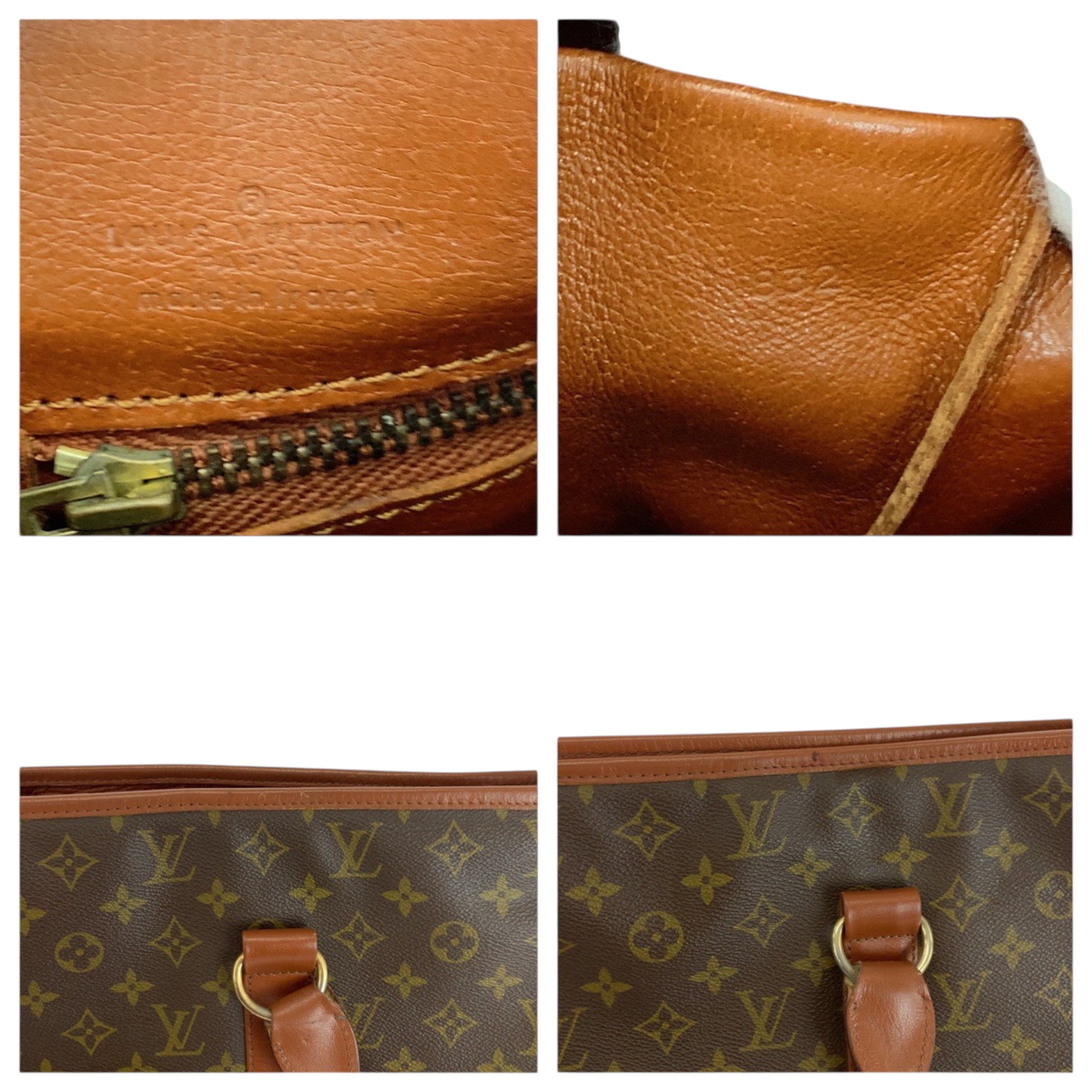 Louis Vuitton Weekend PM, Brown, Canvas, tote