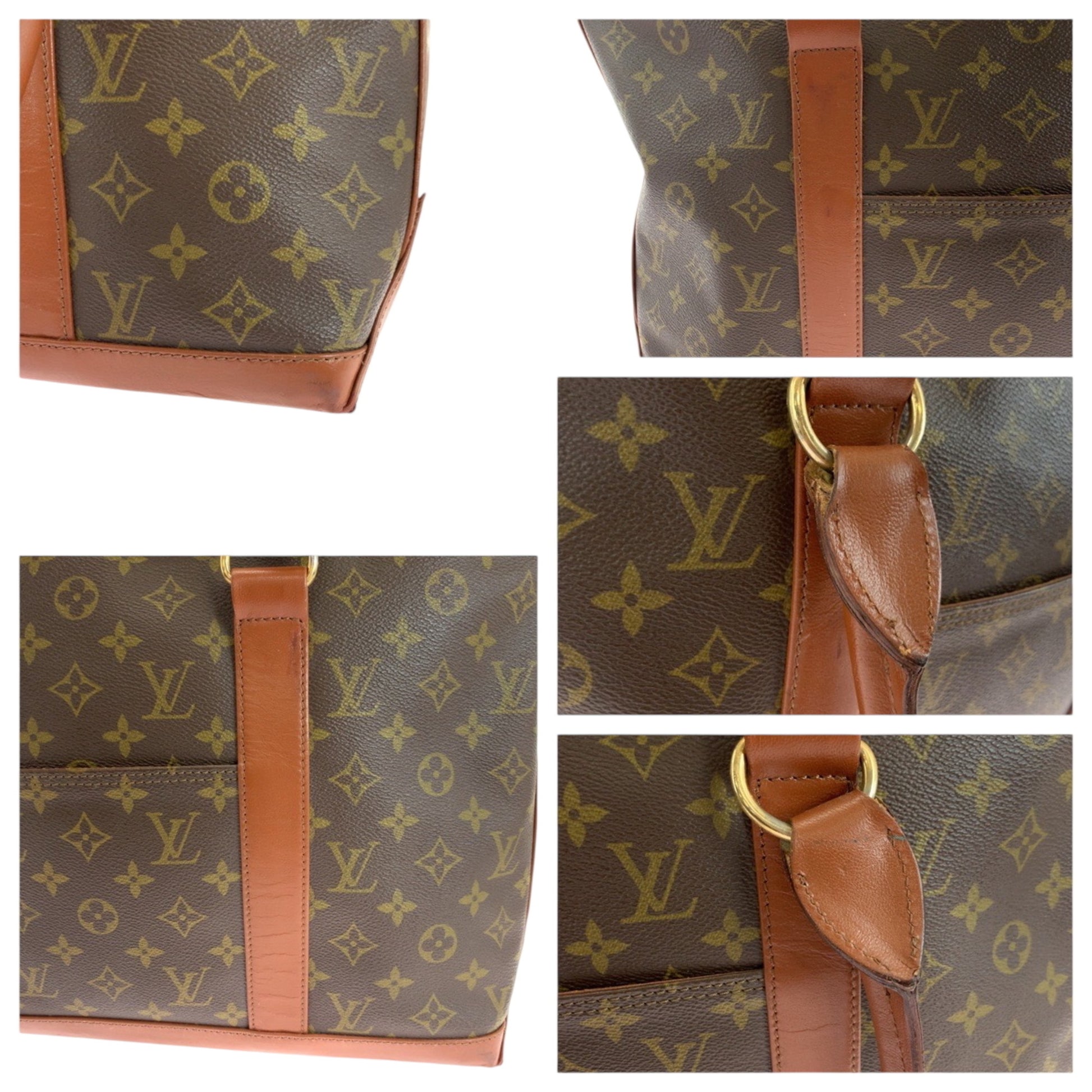 Louis Vuitton Weekend PM, Brown, Canvas, tote