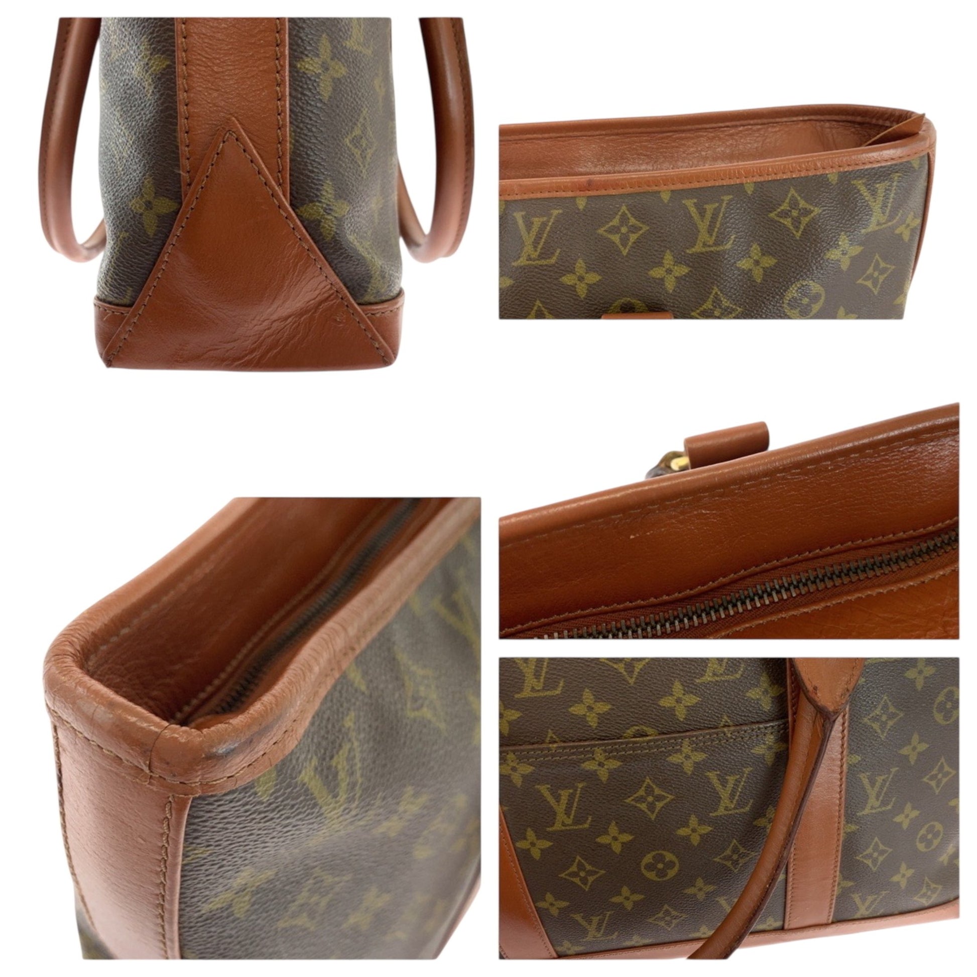 Louis Vuitton Weekend PM, Brown, Canvas, tote