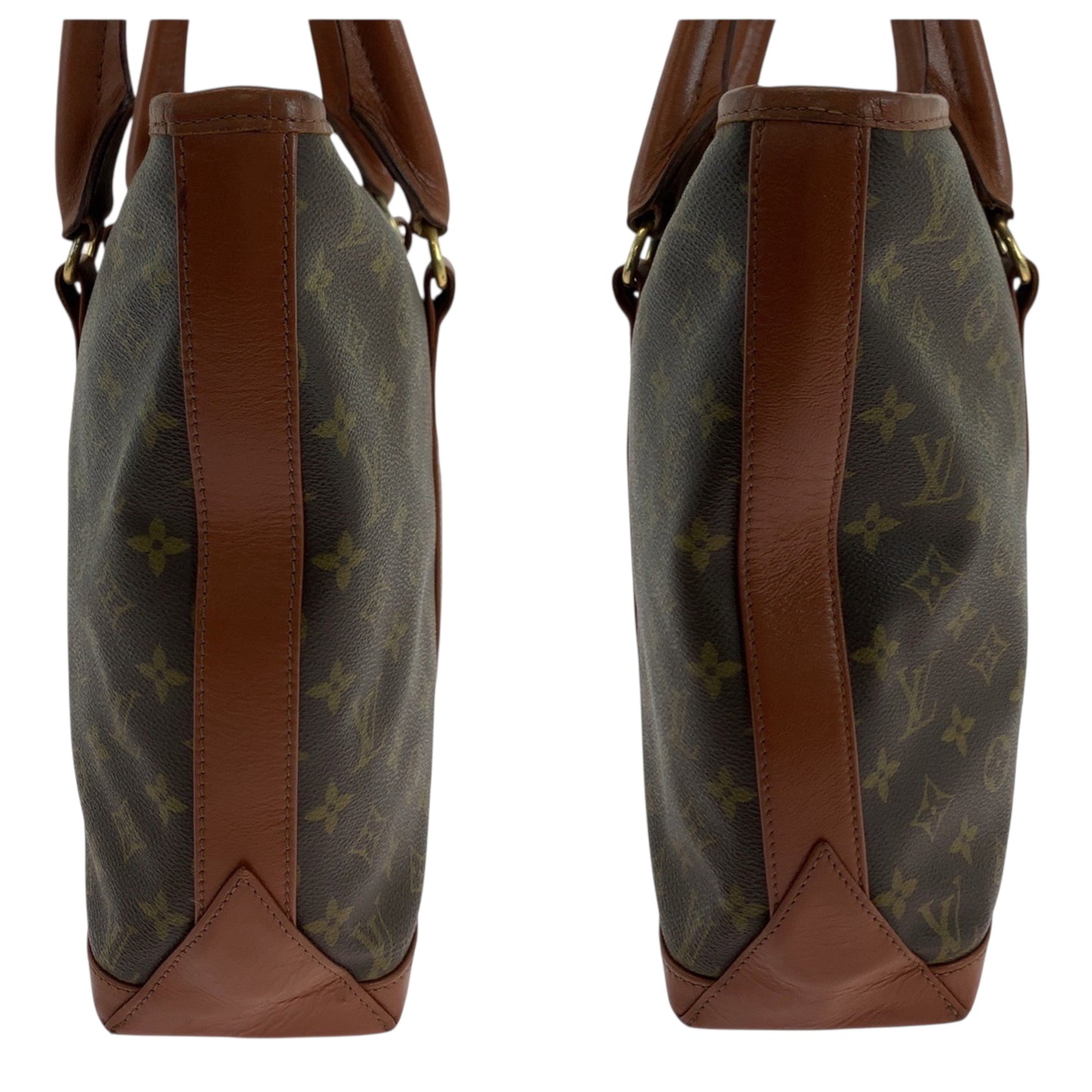 Louis Vuitton Weekend PM, Brown, Canvas, tote
