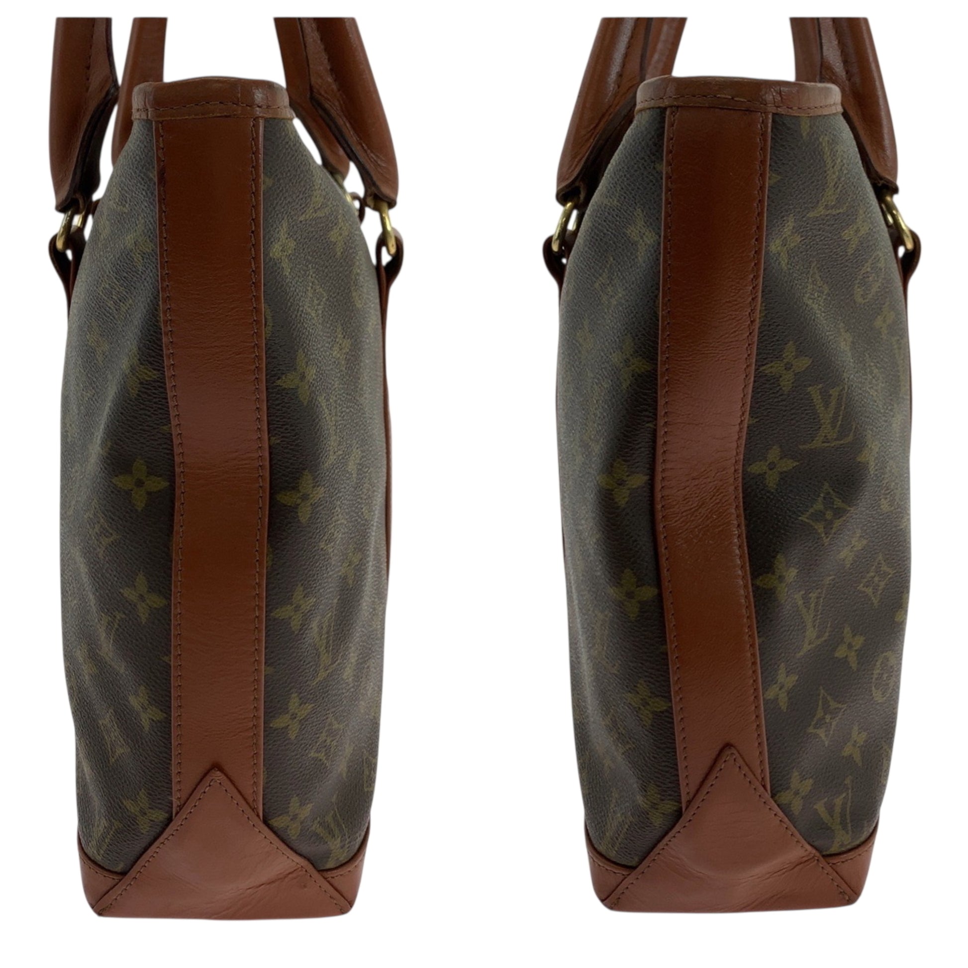 Louis Vuitton Weekend PM, Brown, Canvas, tote