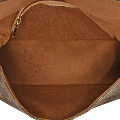 Louis Vuitton Mini looping, Brown, Canvas, shoulder