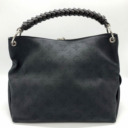 Louis Vuitton Mahina, Black, Leather, shoulder