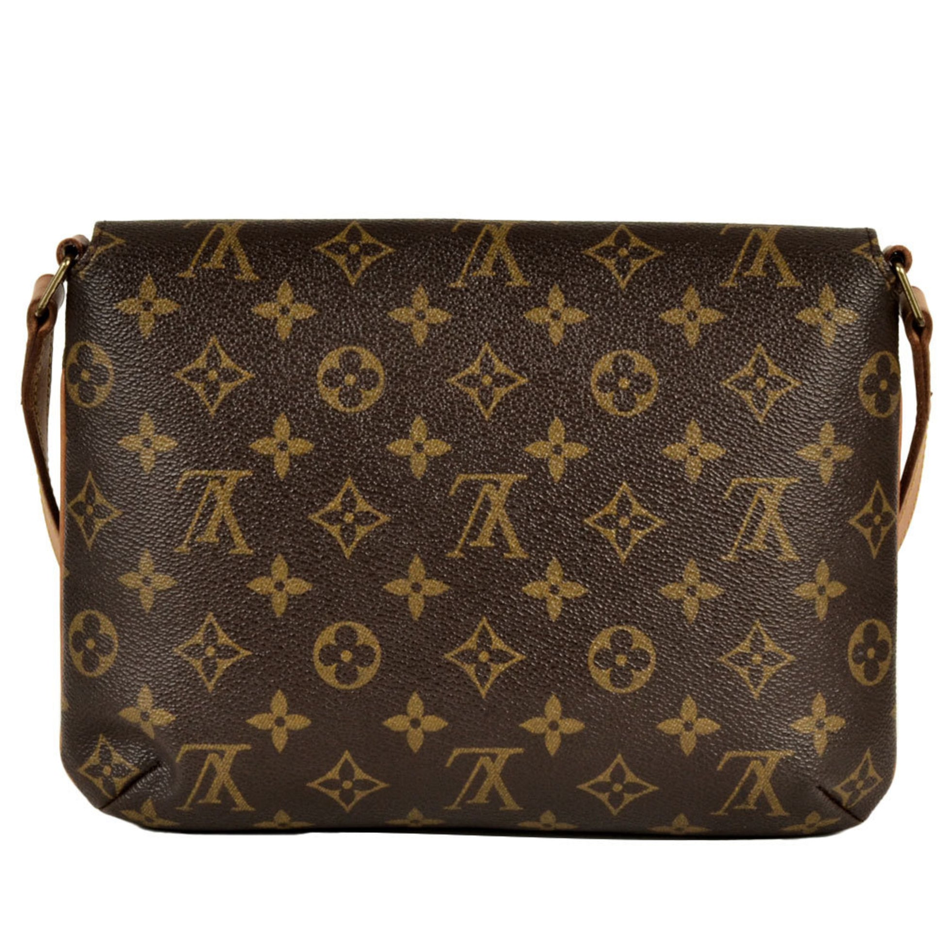 Louis Vuitton Musette Tango, Brown, Canvas, shoulder