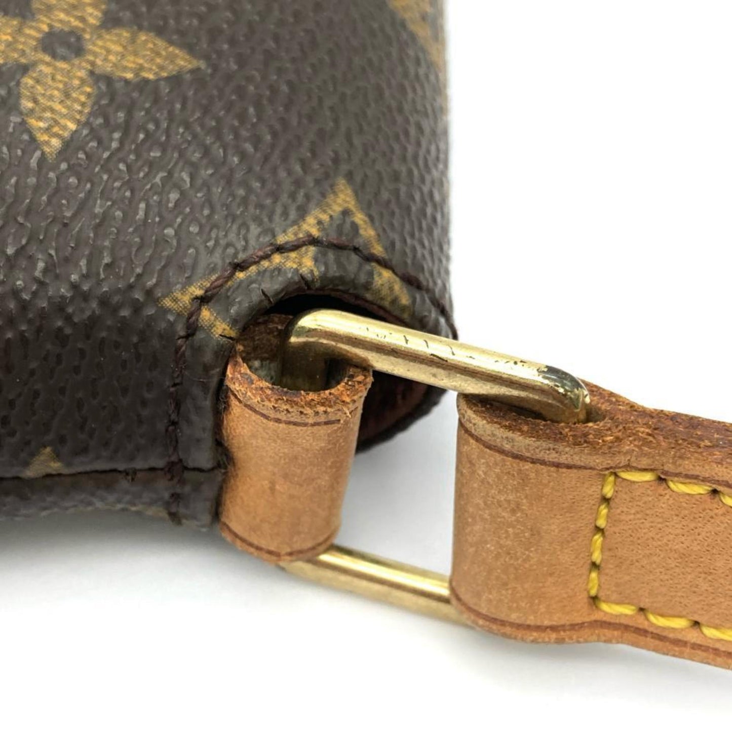 Louis Vuitton Musette Tango, Brown, Canvas, shoulder
