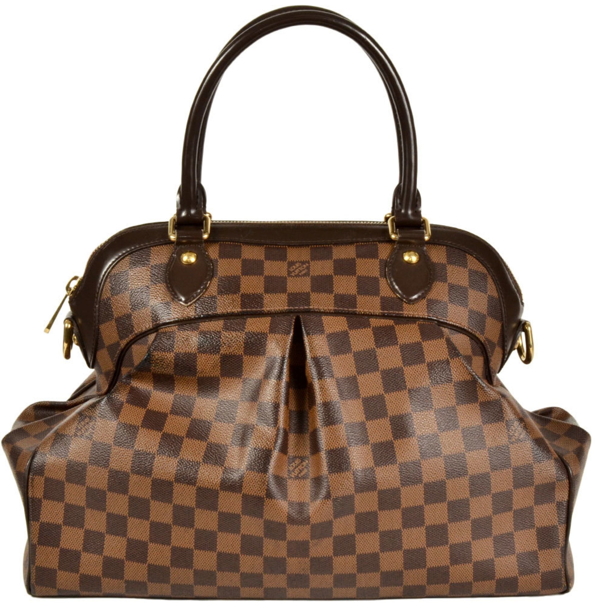 Louis Vuitton Trevi, Brown, Canvas, handbag