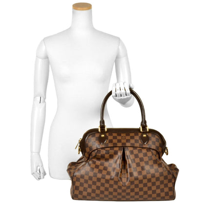 Louis Vuitton Trevi, Brown, Canvas, handbag