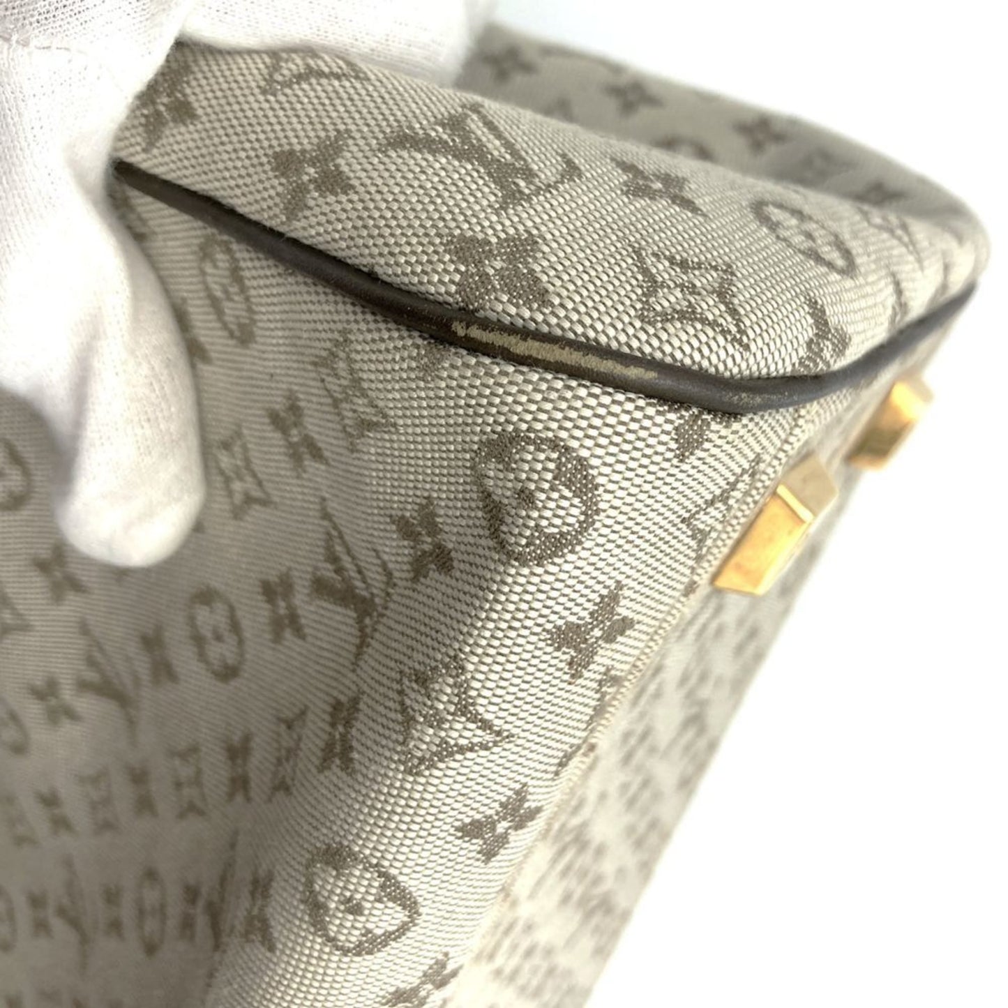 Louis Vuitton Josephine, Beige, Canvas, handbag