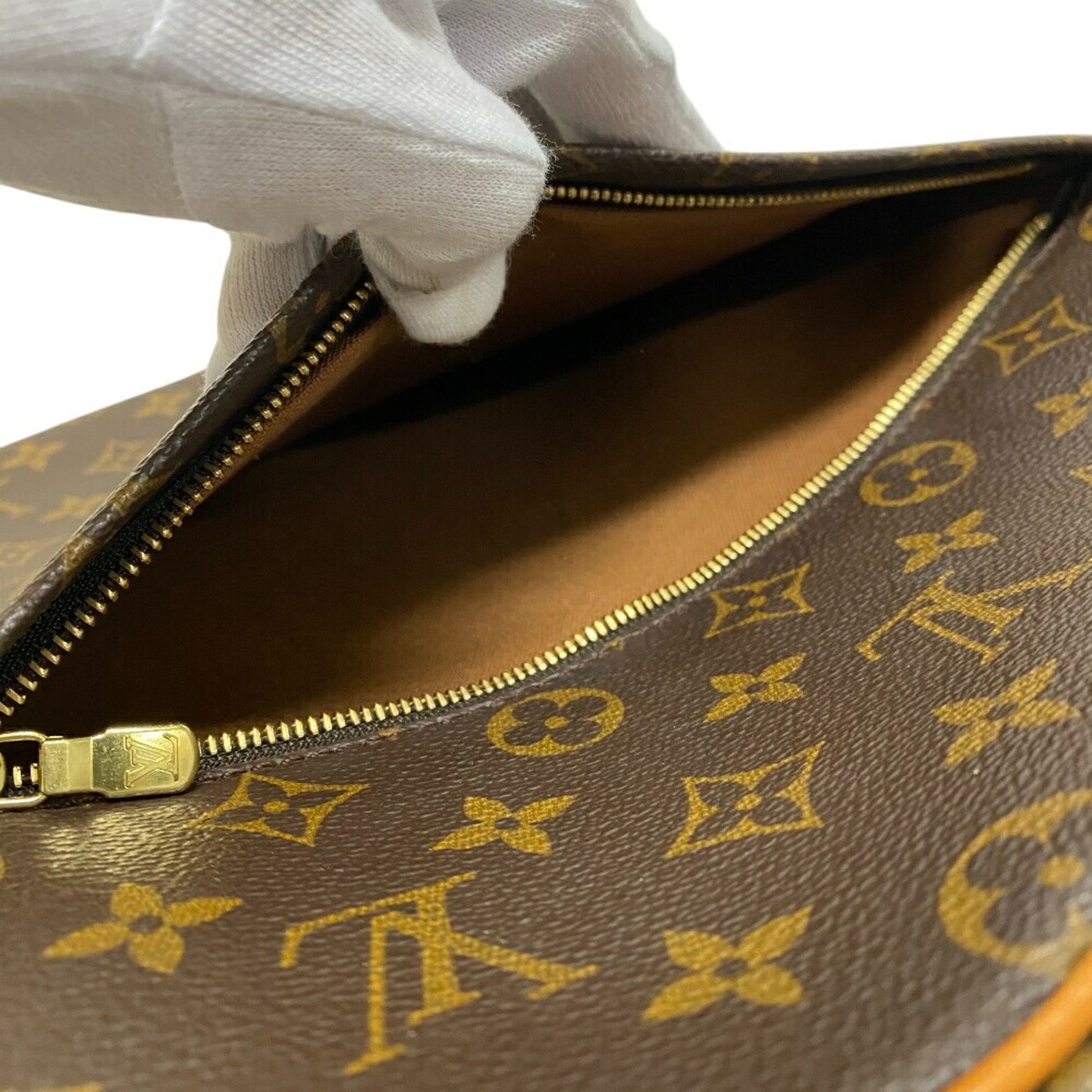 Louis Vuitton Packall, Brown, Canvas, shoulder
