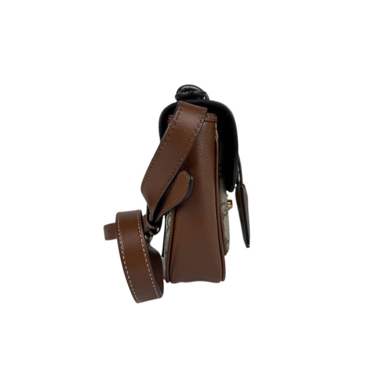 Gucci Padlock, Brown, Canvas, shoulder