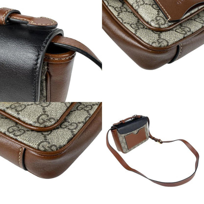 Gucci Padlock, Brown, Canvas, shoulder