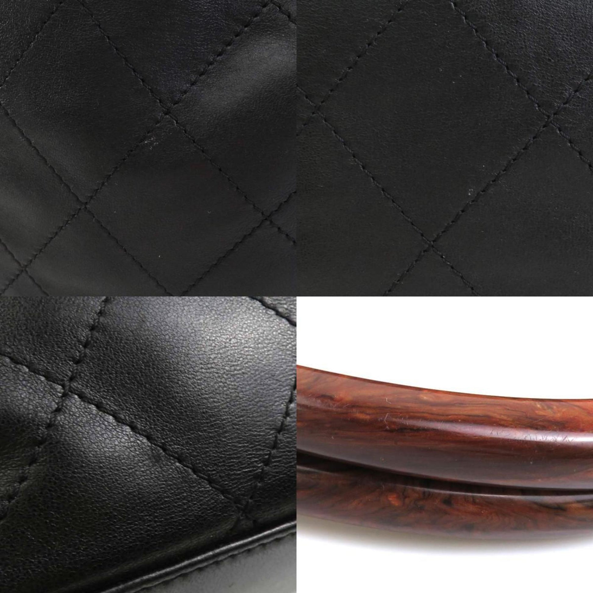 Chanel, Black, Leather, handbag