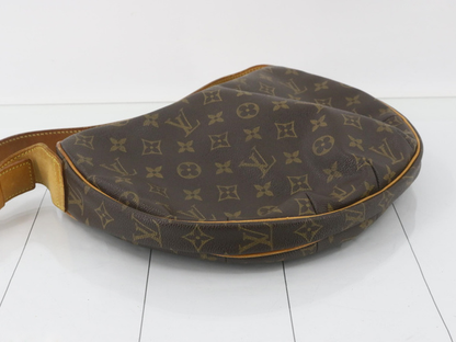 Louis Vuitton Croissant Handbag Monogram Canvas, BROWN, LEATHER, Handbag