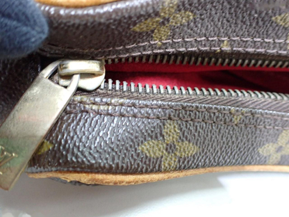 Louis Vuitton Croissant Handbag Monogram Canvas, BROWN, LEATHER, Handbag