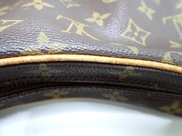 Louis Vuitton Croissant Handbag Monogram Canvas, BROWN, LEATHER, Handbag