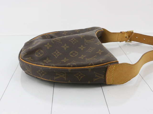 Louis Vuitton Croissant Handbag Monogram Canvas, BROWN, LEATHER, Handbag