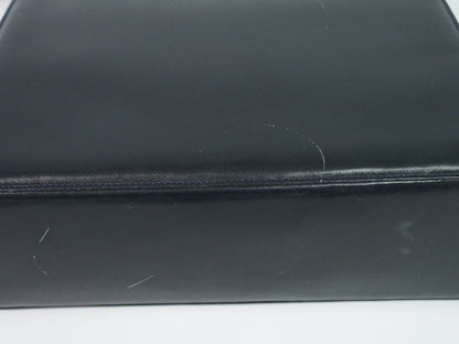 Salvatore Ferragamo Convertible Top Handle Leather, Navy, Leather, Handbag