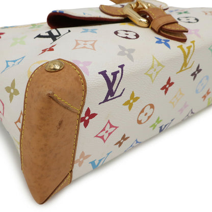 Louis Vuitton Eliza, White, Canvas, shoulder