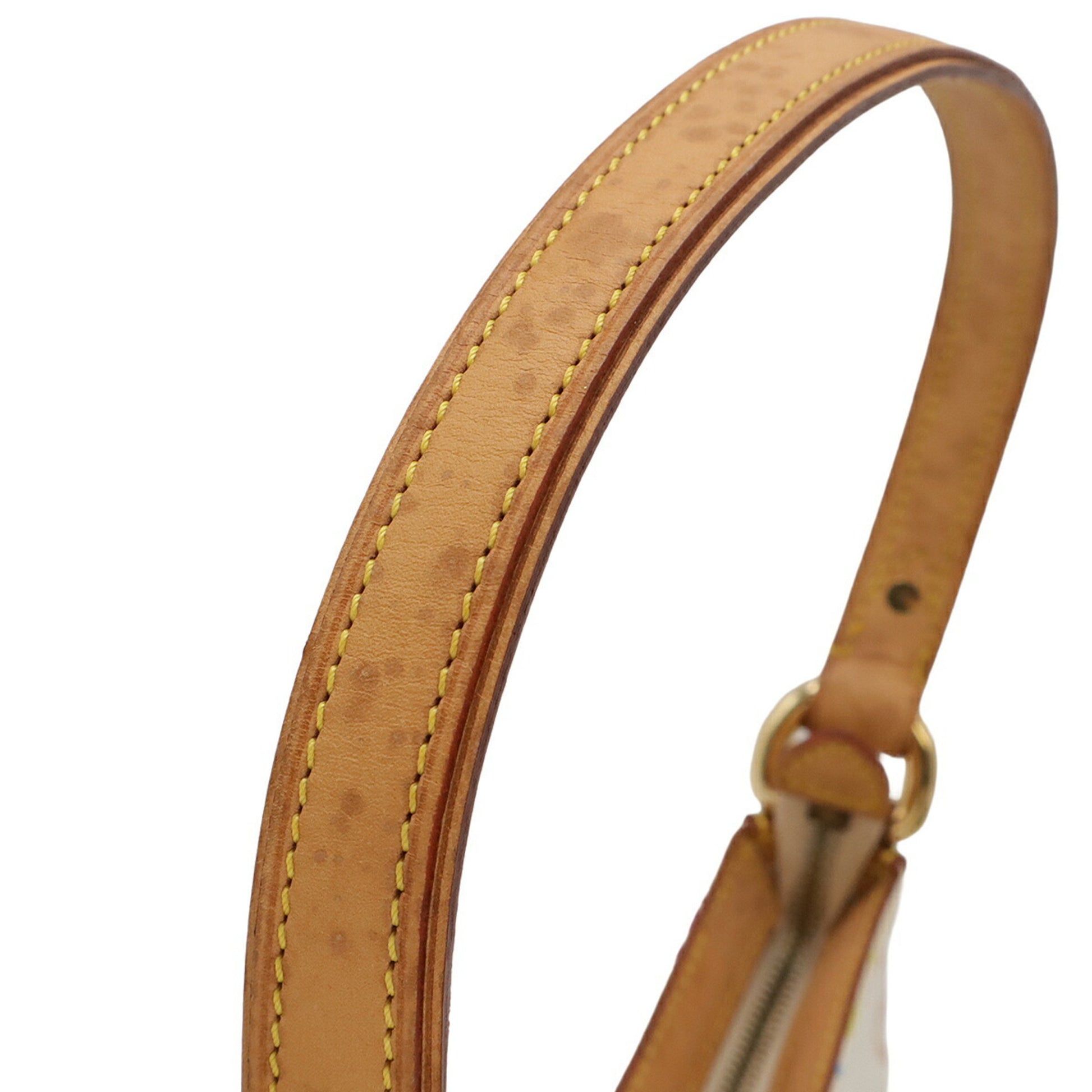 Louis Vuitton Eliza, White, Canvas, shoulder