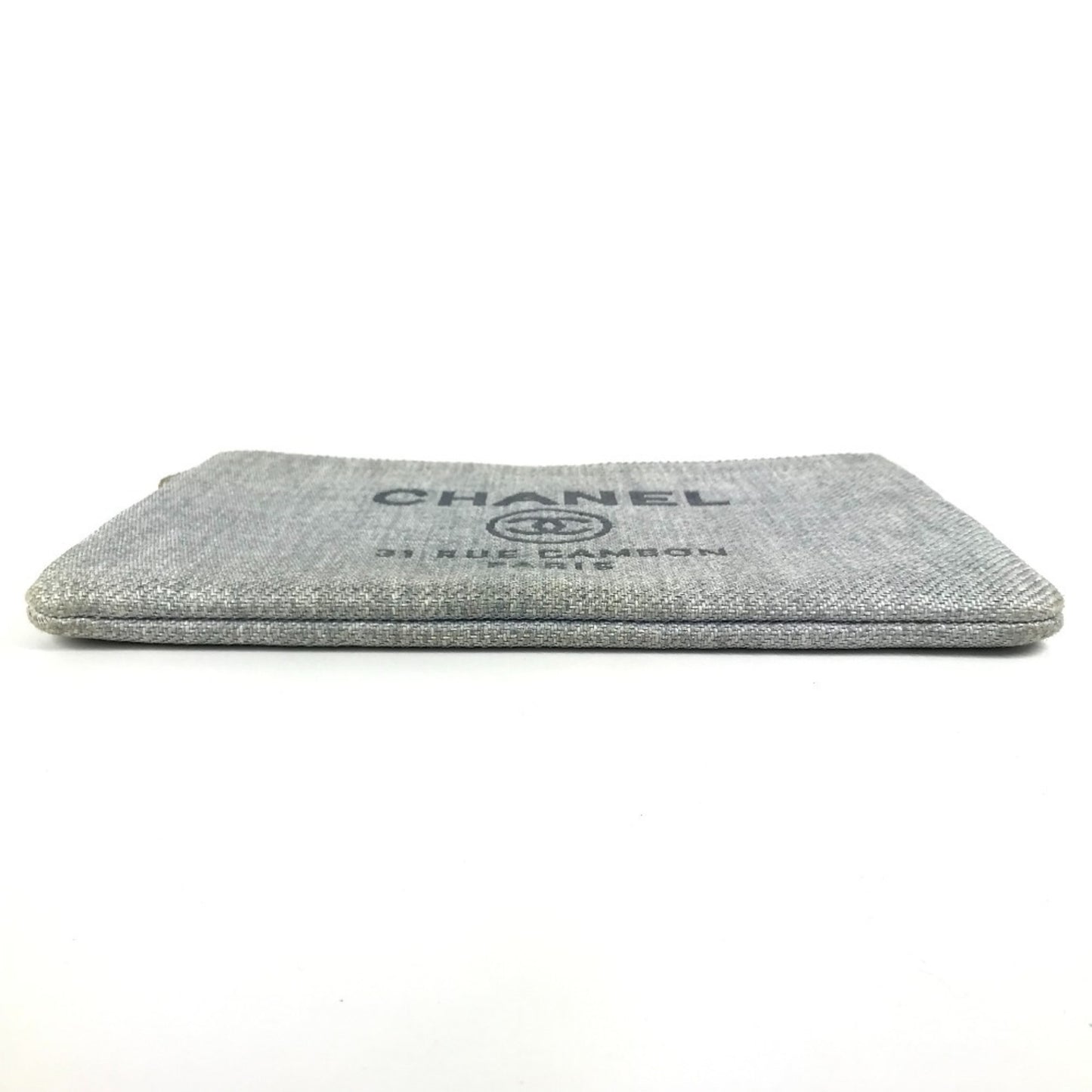 Chanel Deauville, Blue, Canvas, clutch