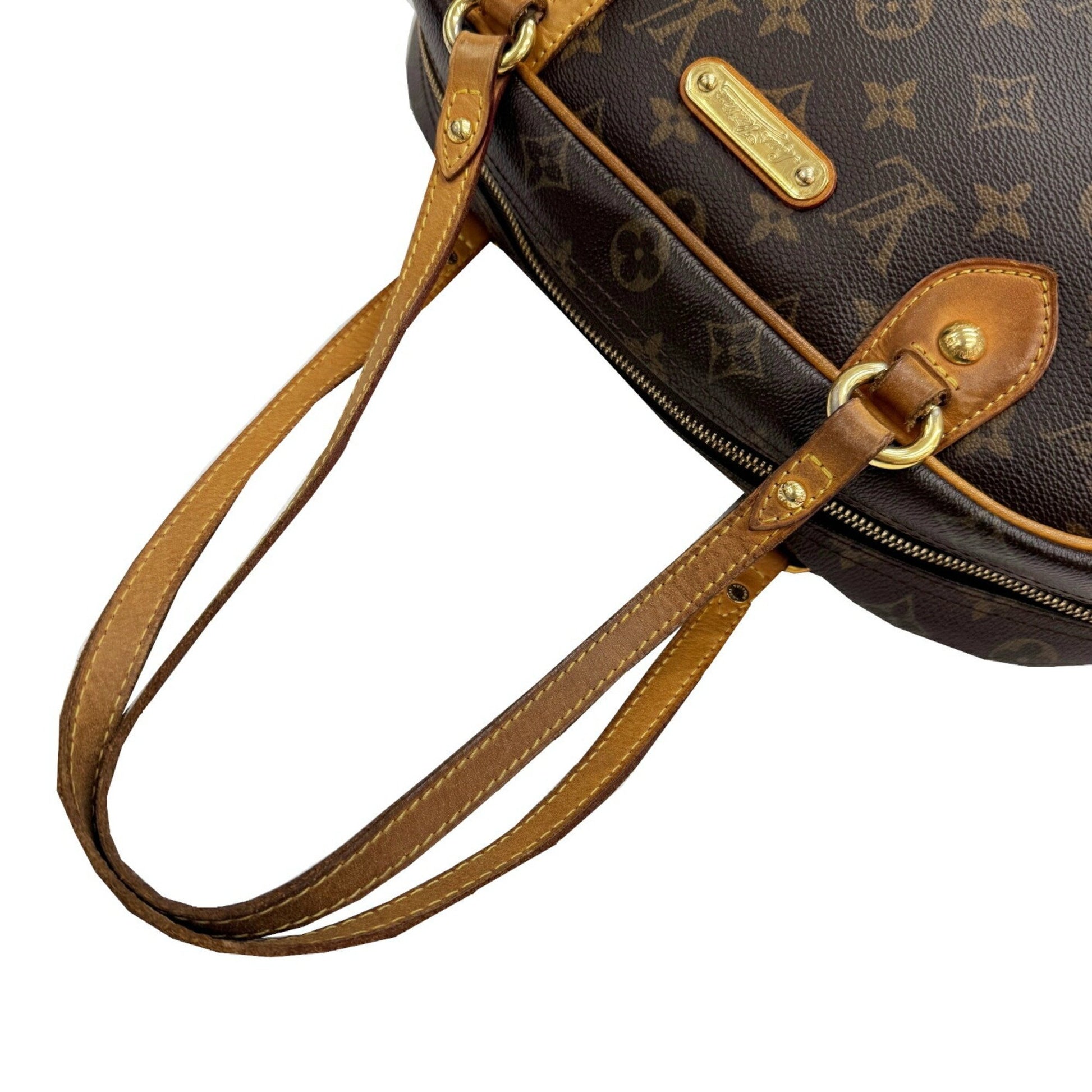 Louis Vuitton Montorgueil, Brown, Canvas, shoulder