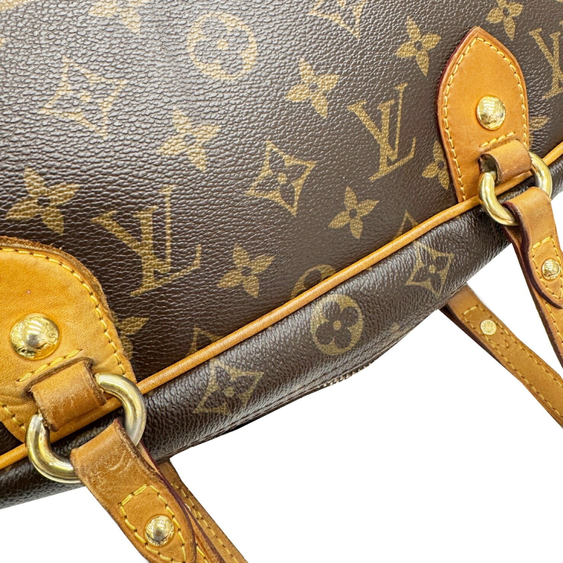 Louis Vuitton Montorgueil, Brown, Canvas, shoulder