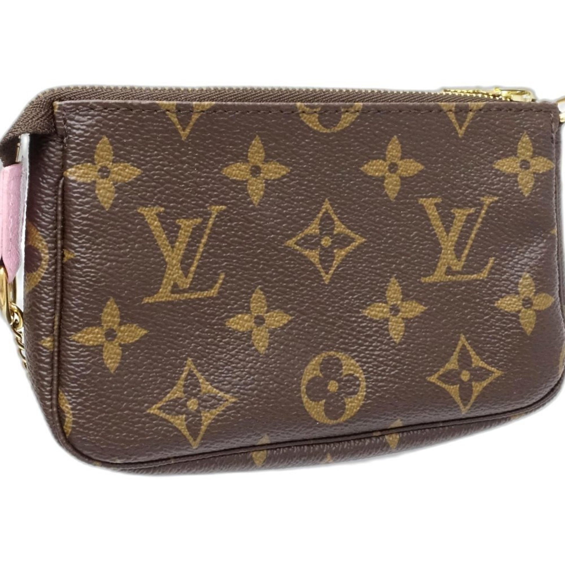 Louis Vuitton Mini Pochette Accessoires, Brown, Canvas, clutch