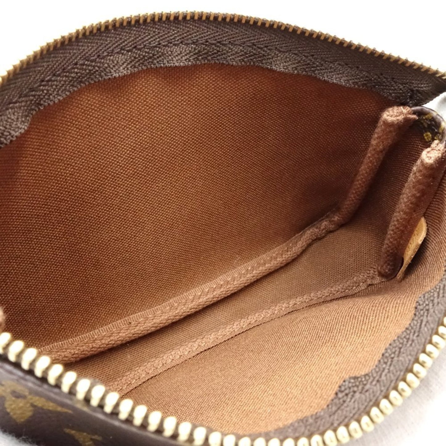 Louis Vuitton Mini Pochette Accessoires, Brown, Canvas, clutch