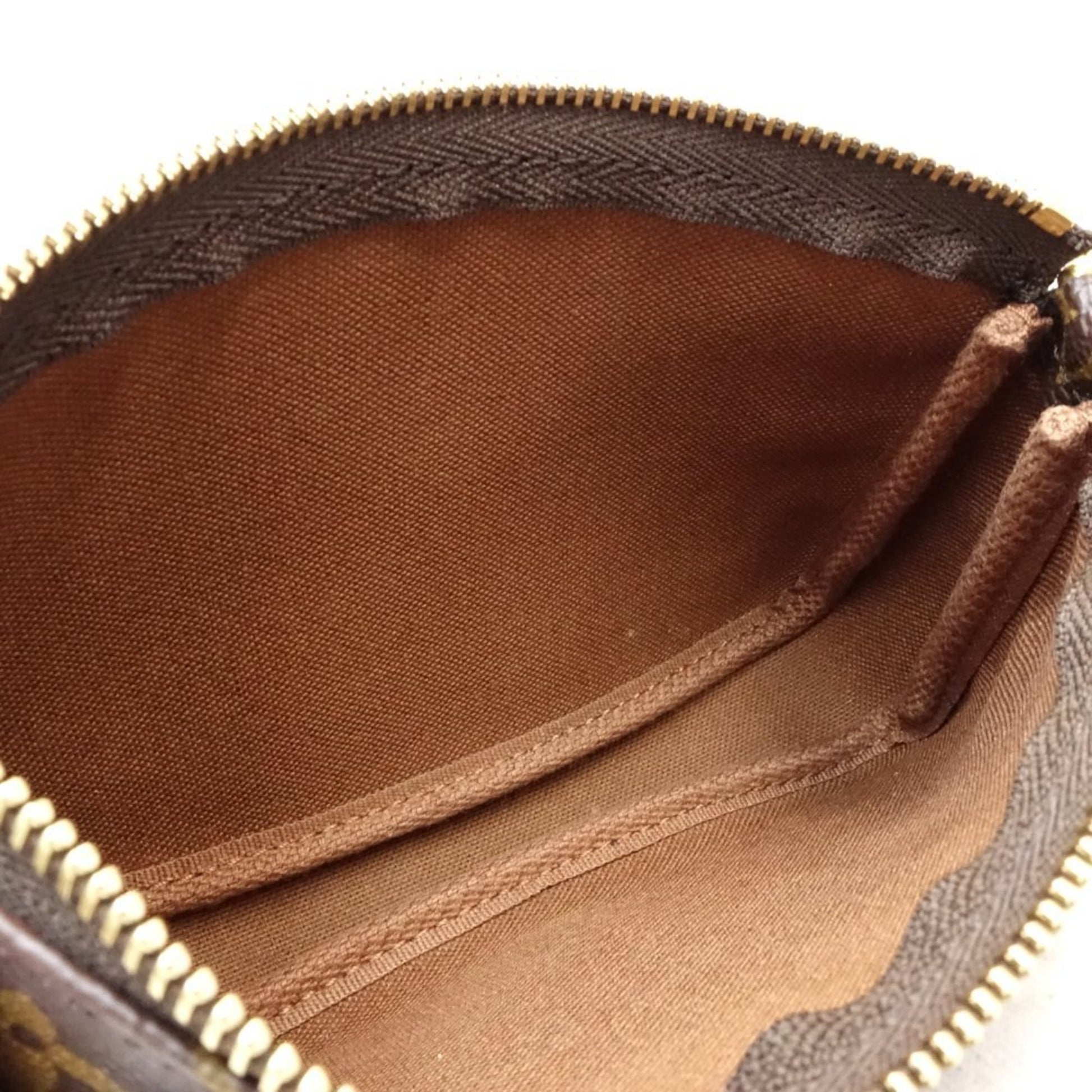 Louis Vuitton Mini Pochette Accessoires, Brown, Canvas, clutch