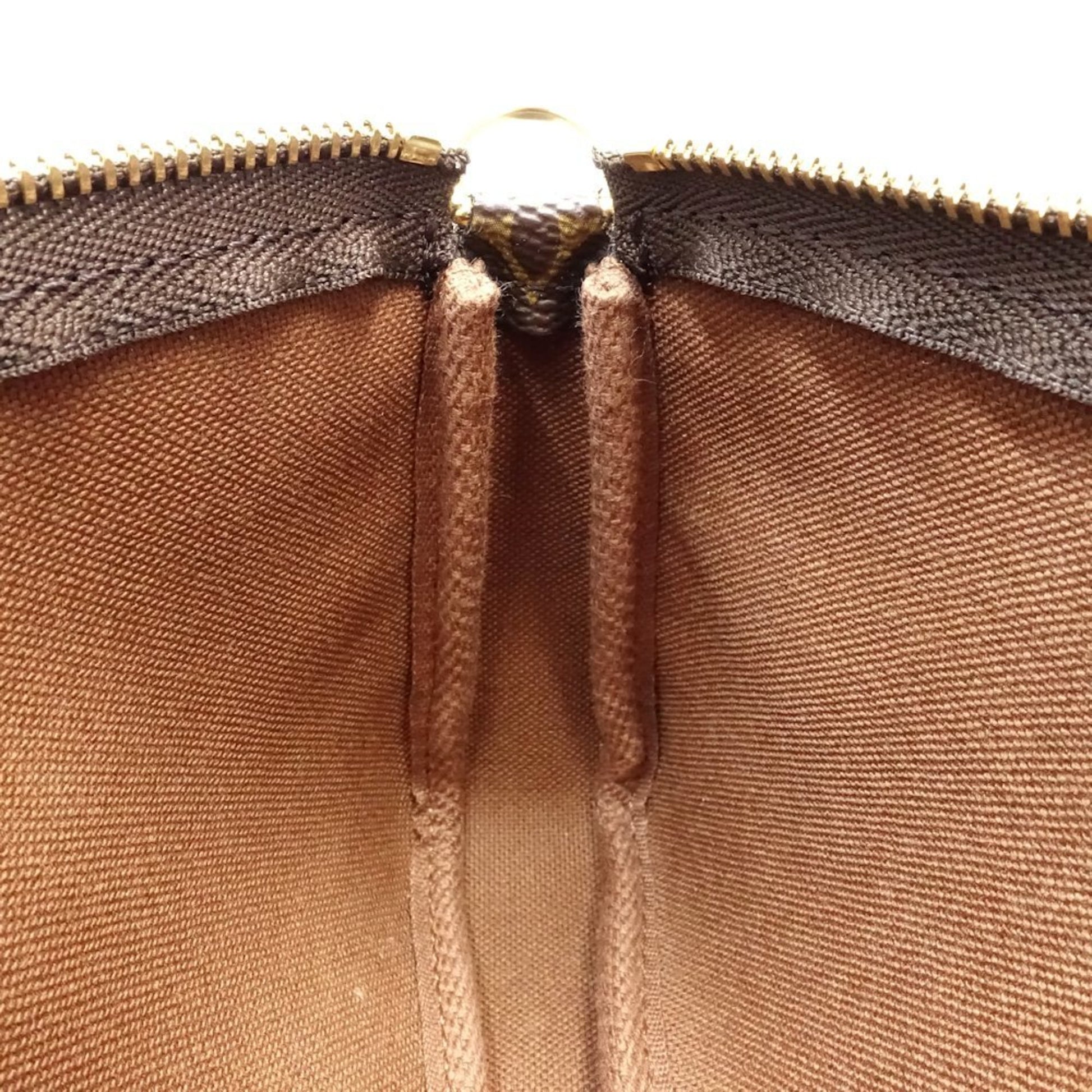Louis Vuitton Mini Pochette Accessoires, Brown, Canvas, clutch
