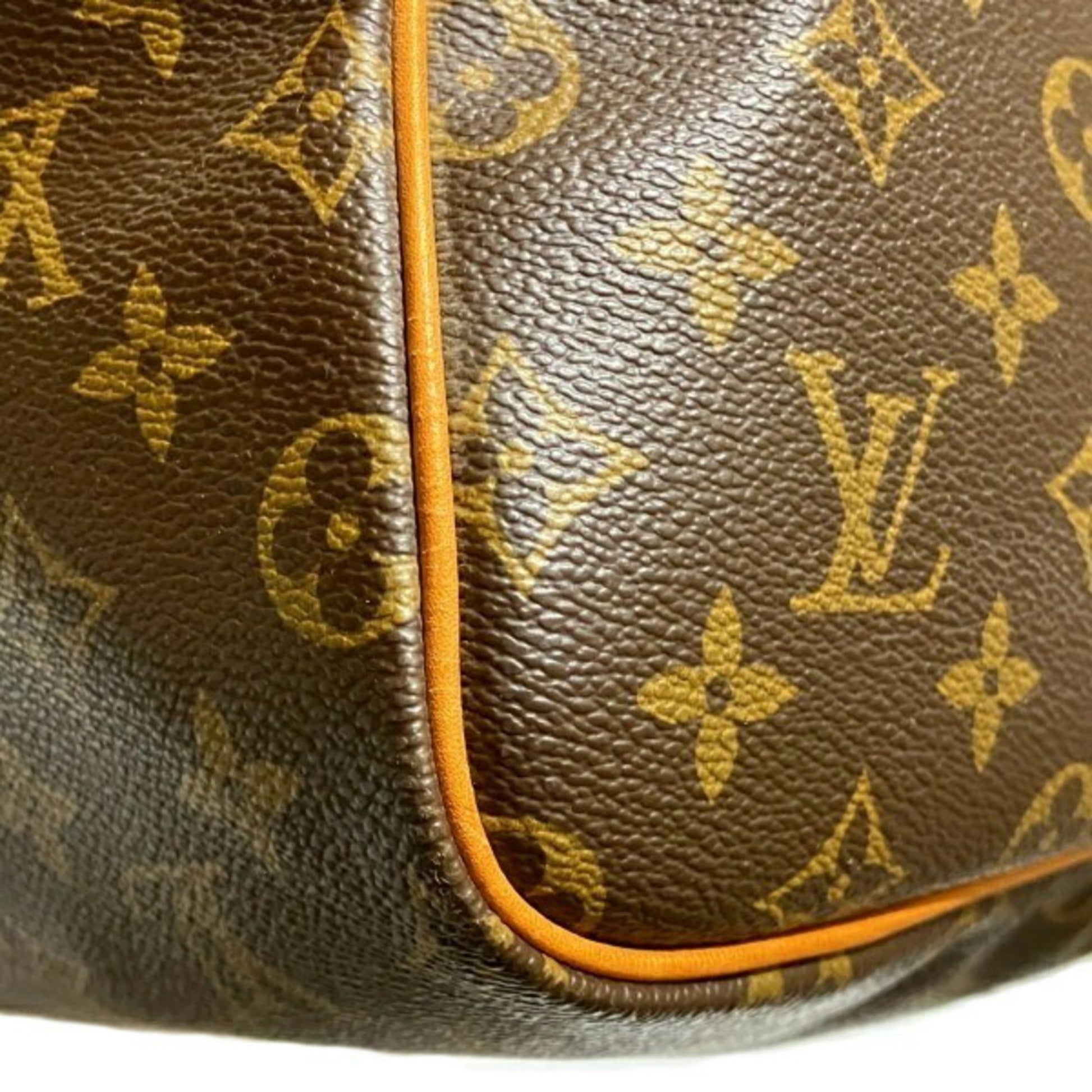 Louis Vuitton Keepall 55, Brown, Canvas, travel