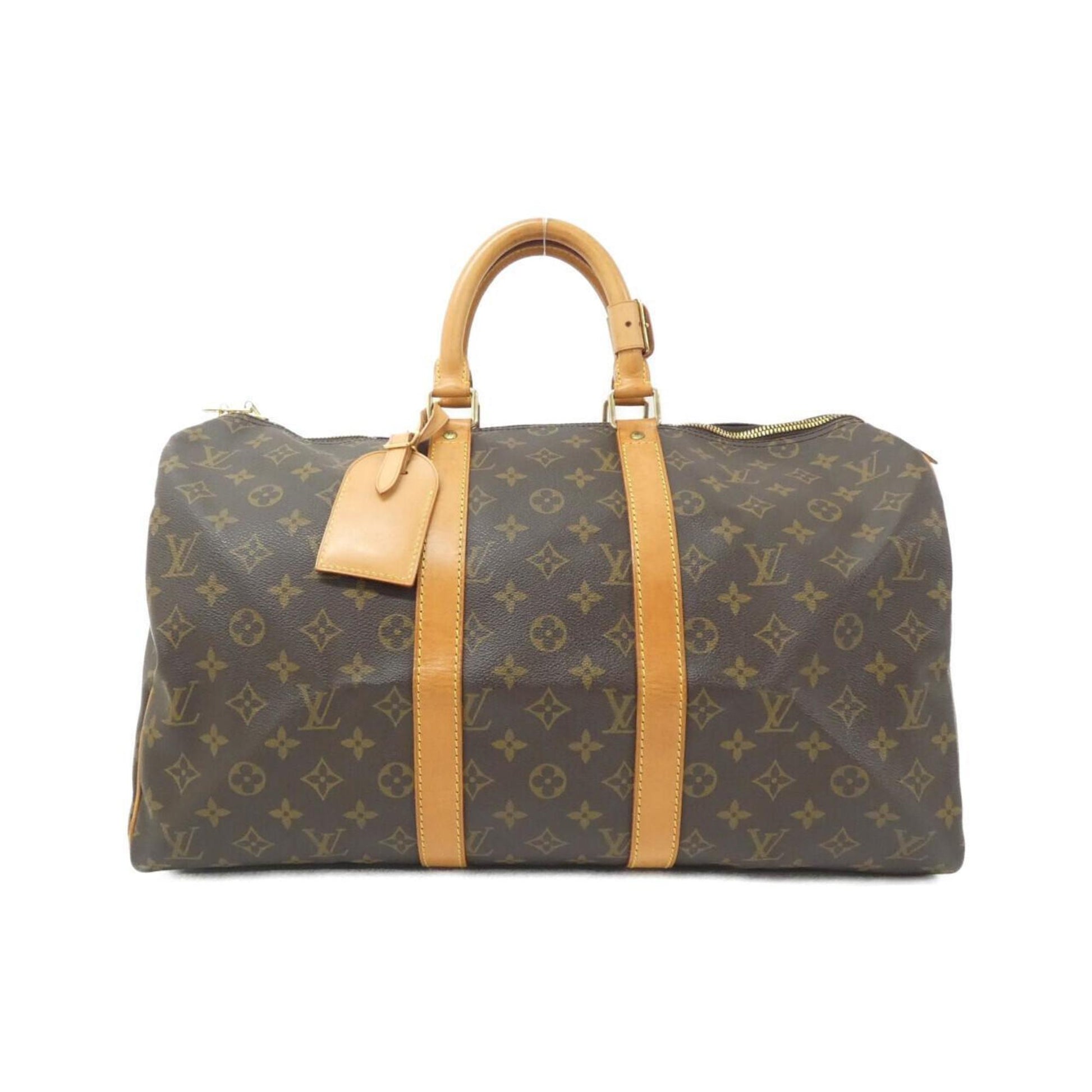 Louis Vuitton Keepall 45, Brown, Canvas, travel