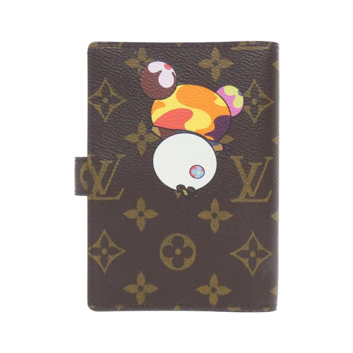 Louis Vuitton Agenda PM, Brown, Canvas, wallet