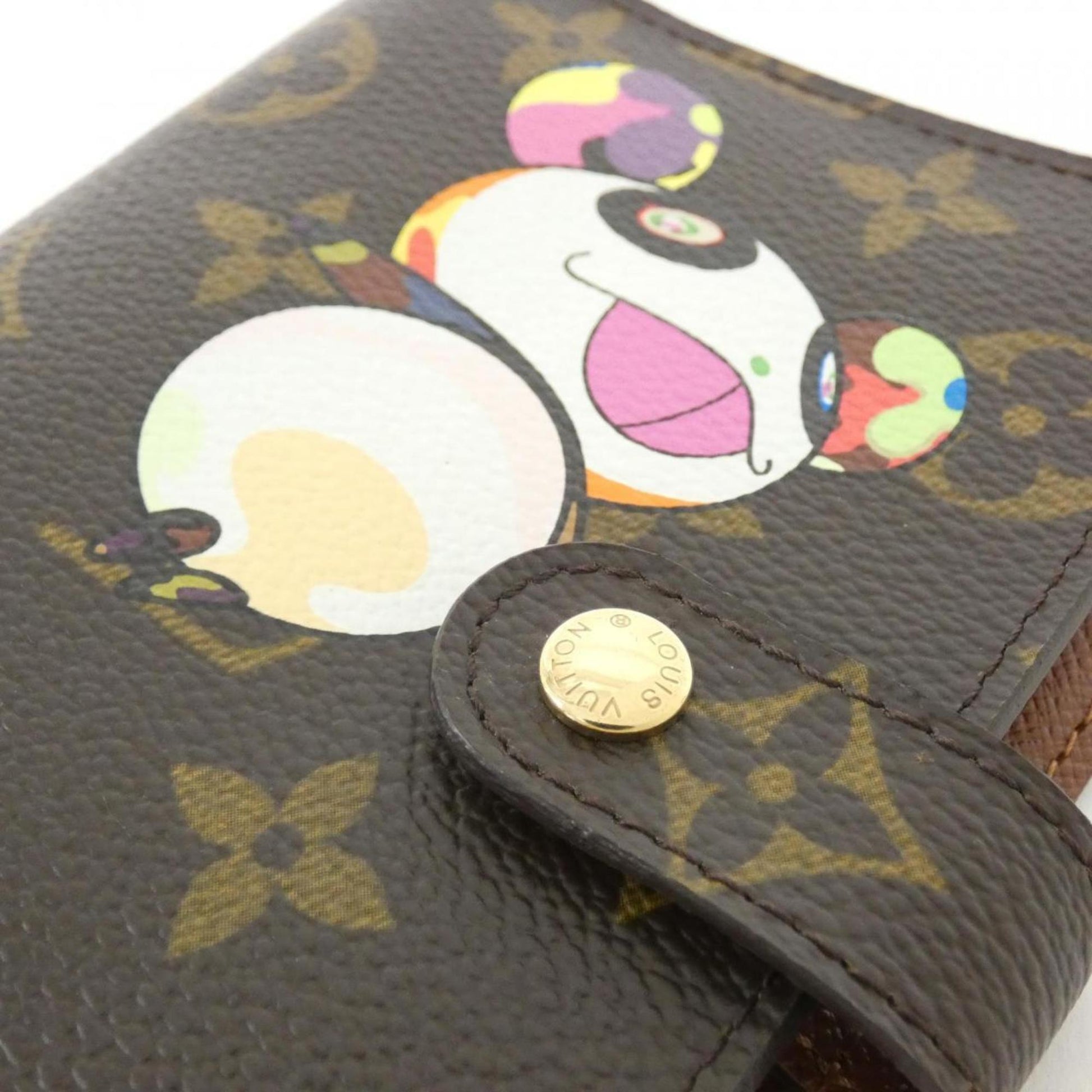Louis Vuitton Agenda PM, Brown, Canvas, wallet