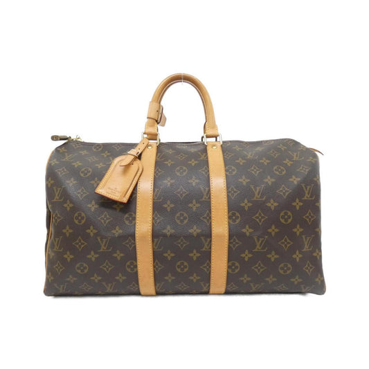 Louis Vuitton Keepall 45, Brown, Canvas, travel