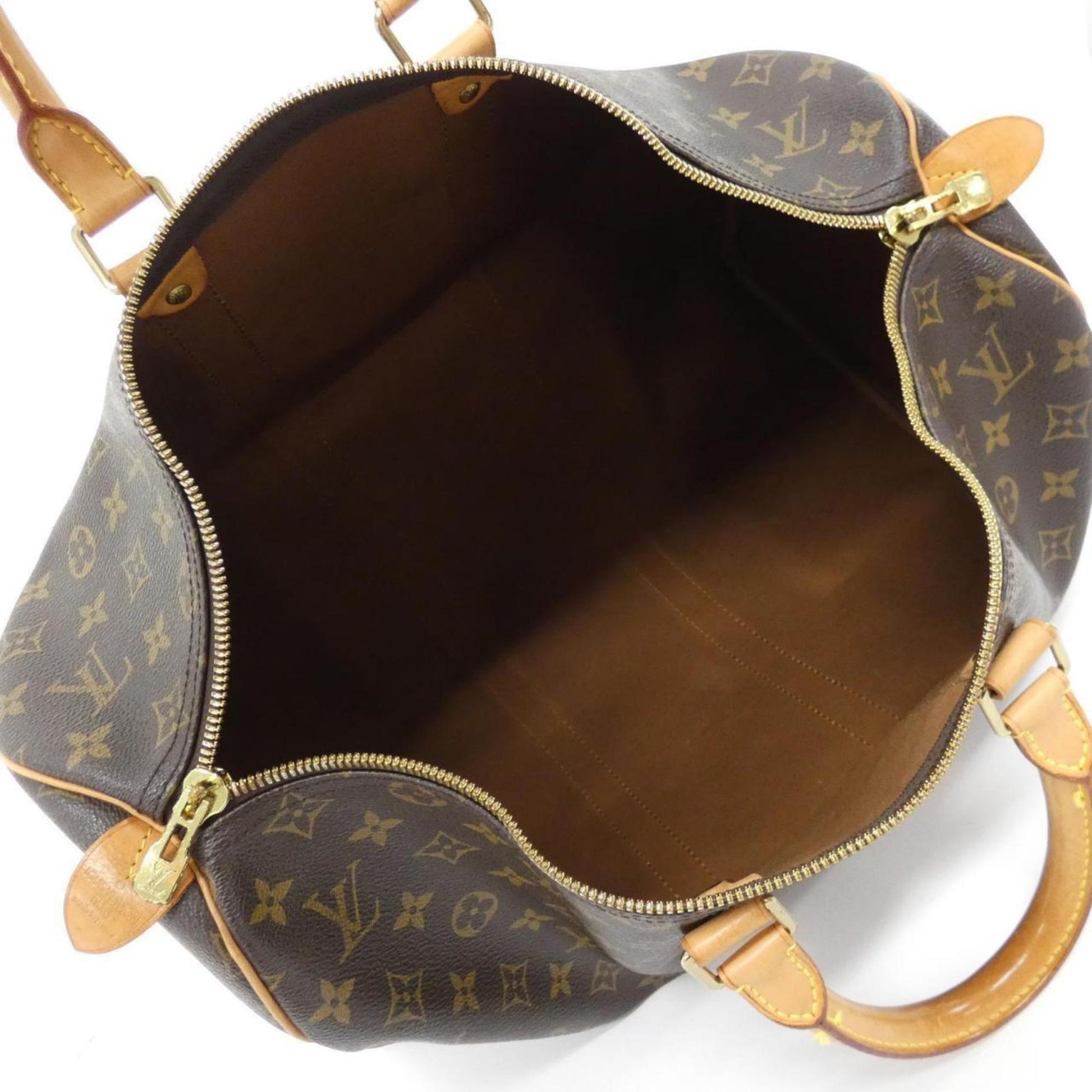 Louis Vuitton Keepall 45, Brown, Canvas, travel