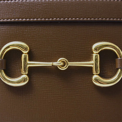 Gucci Horsebit, Brown, Canvas, shoulder